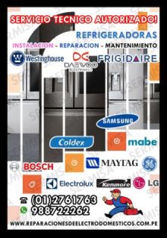 TODO LIMA SOPORTE TECNICO ESPECIALIZADO EN LINEA BLANCA 7378107 JESUS MARIA